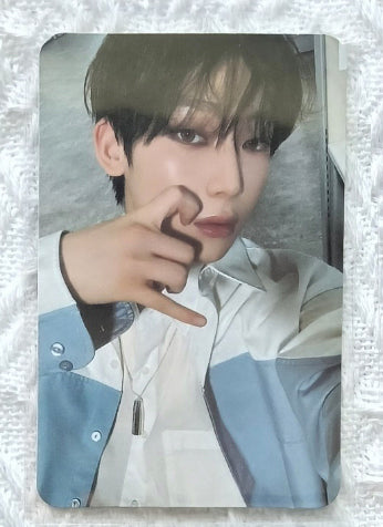 Front view of enhypen Jungwon Romance Untold Olive Young Pob Photocard photocard