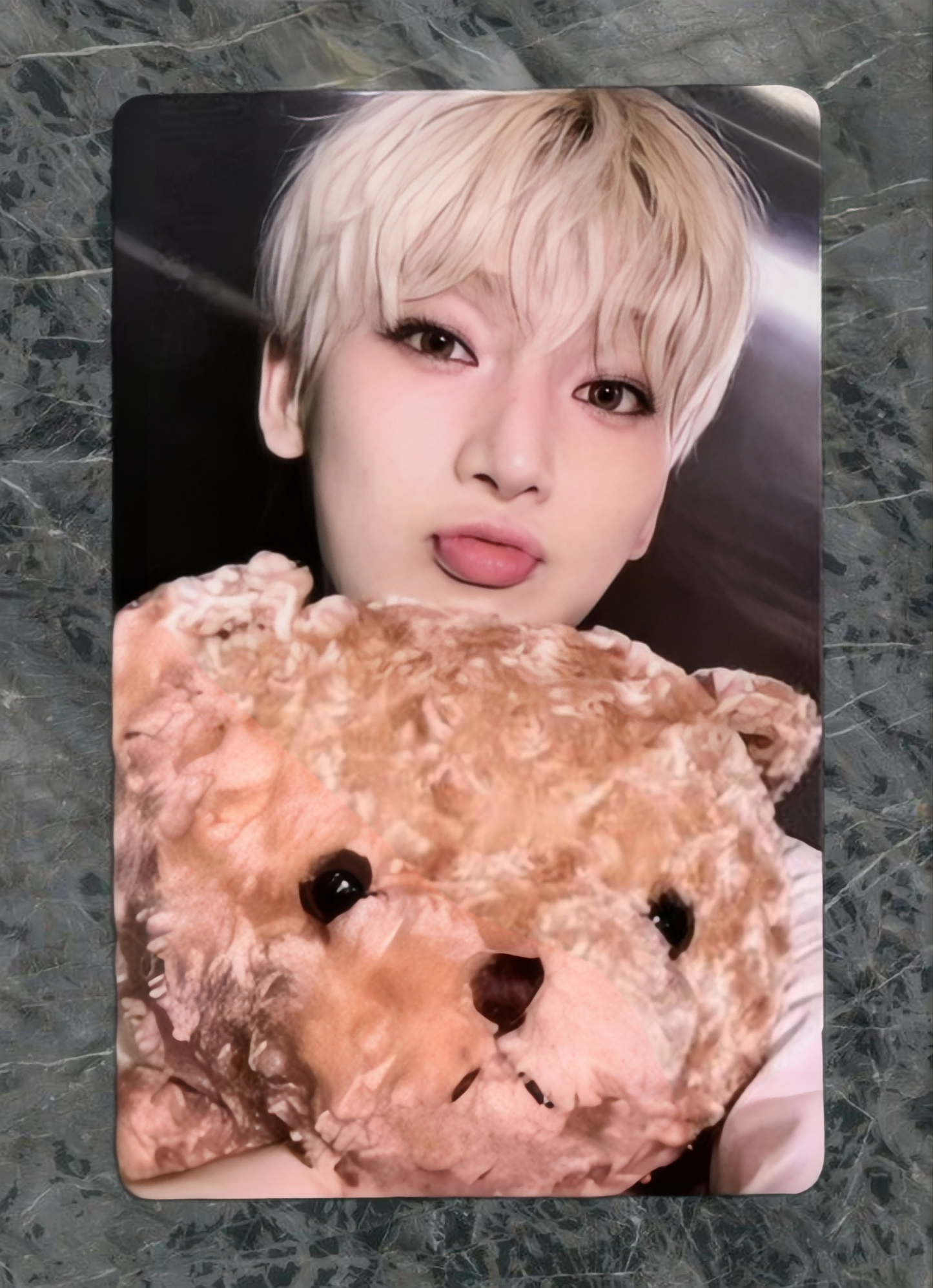 Bear view of enhypen Sunoo Untold Romance Yzy Yizhiyu 4.0 Lucky Draw Bear Ver.Pob Photocard photocard